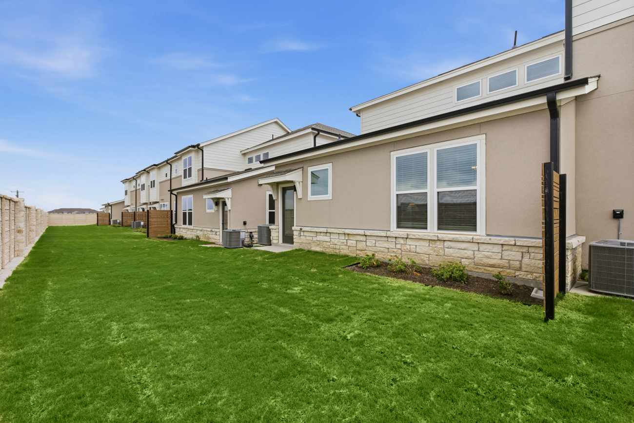 Do the townhomes have private yards?